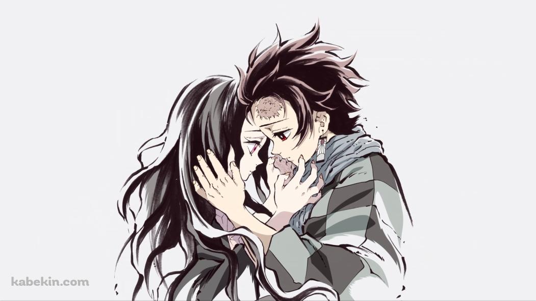 鬼滅の刃 寄り添う竈門 炭治郎と禰豆子の壁紙(1051px x 591px) 高画質 PC・デスクトップ用