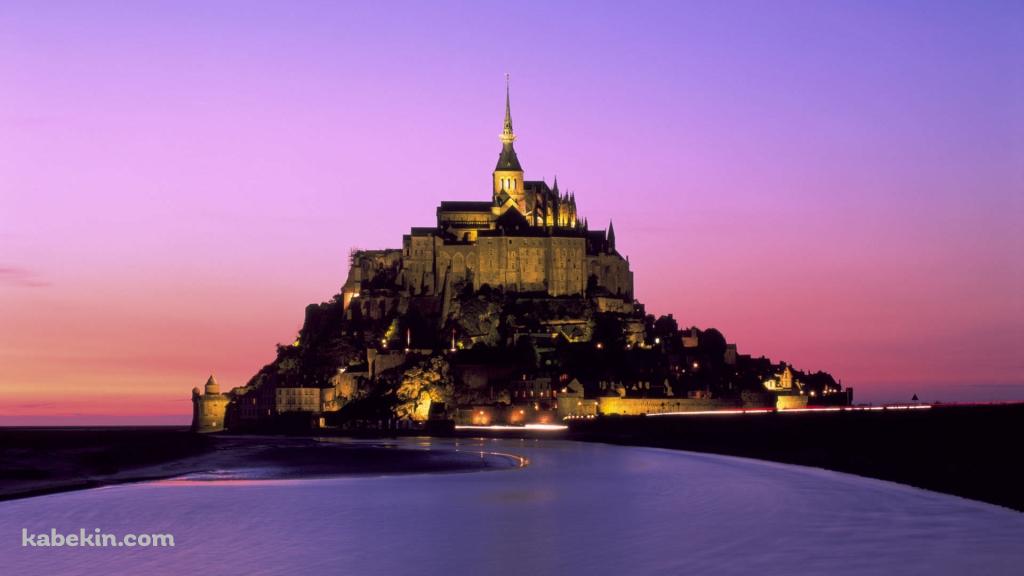 モン・サン＝ミシェル Mont Saint Michelの壁紙(1024px x 576px) 高画質 PC・デスクトップ用