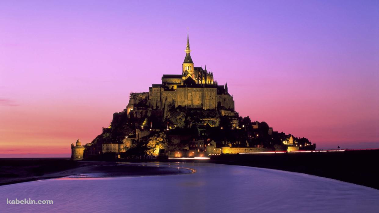 モン・サン＝ミシェル Mont Saint Michelの壁紙(1242px x 698px) 高画質 PC・デスクトップ用