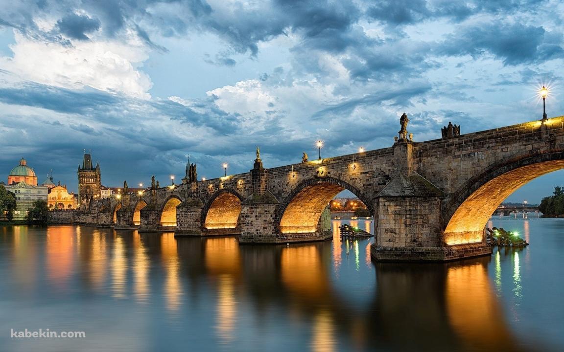 チェコ プラハ カレル橋の壁紙(1152px x 720px) 高画質 PC・デスクトップ用