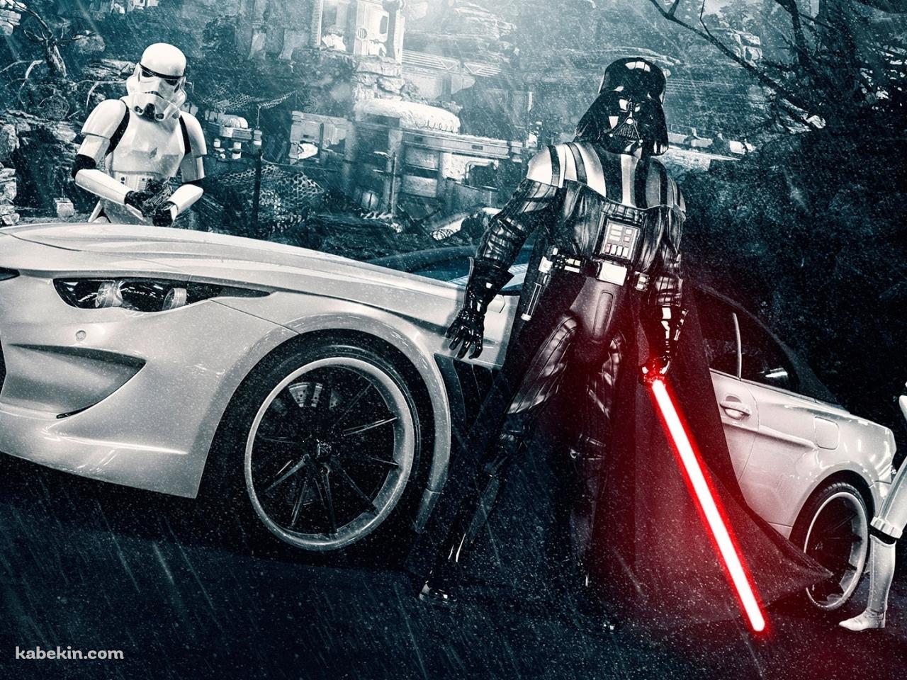 ダースベイダーと車の壁紙(1280px x 960px) 高画質 PC・デスクトップ用
