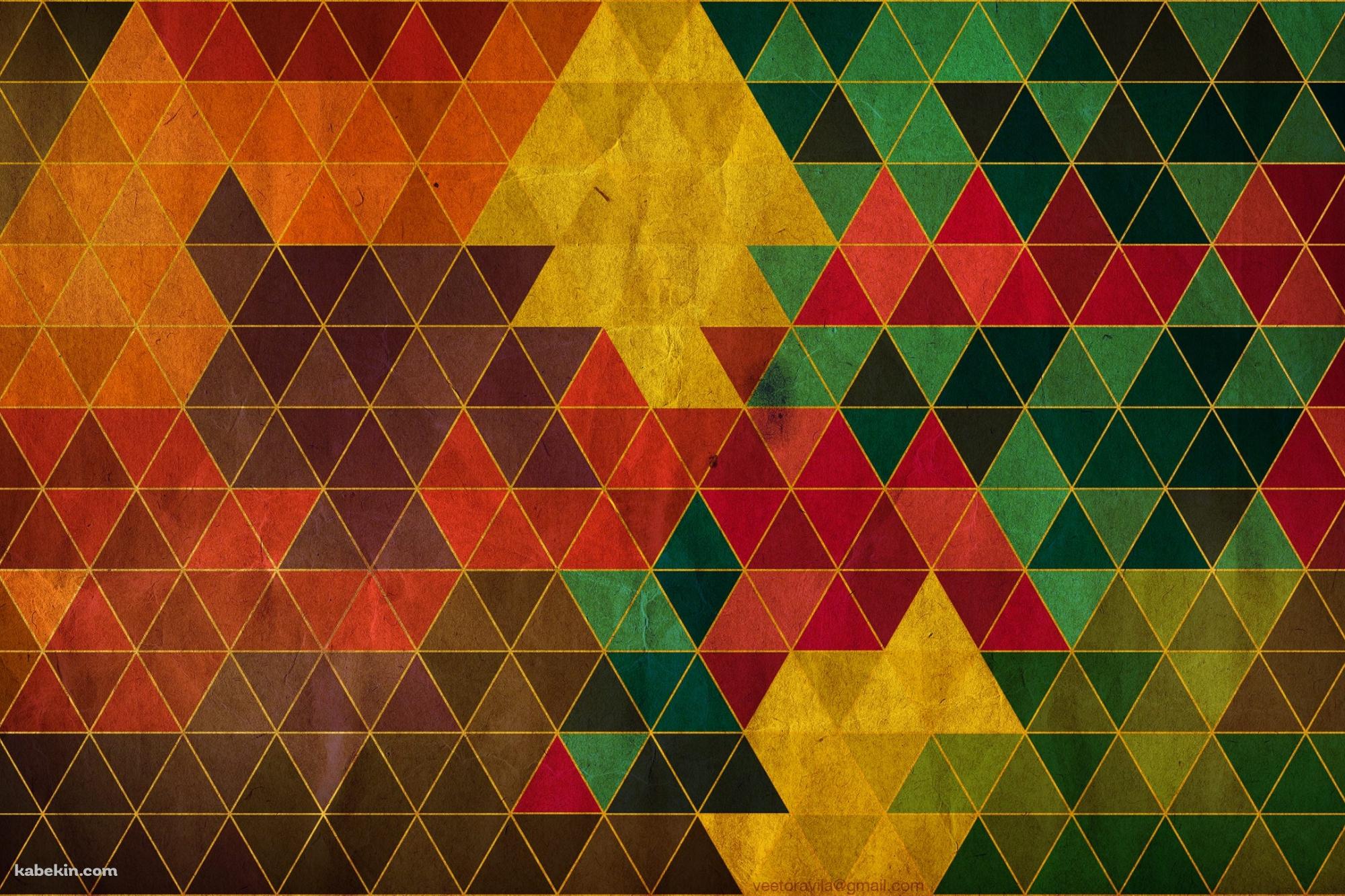 カラフルなトライアングルの壁紙(2000px x 1333px) 高画質 PC・デスクトップ用
