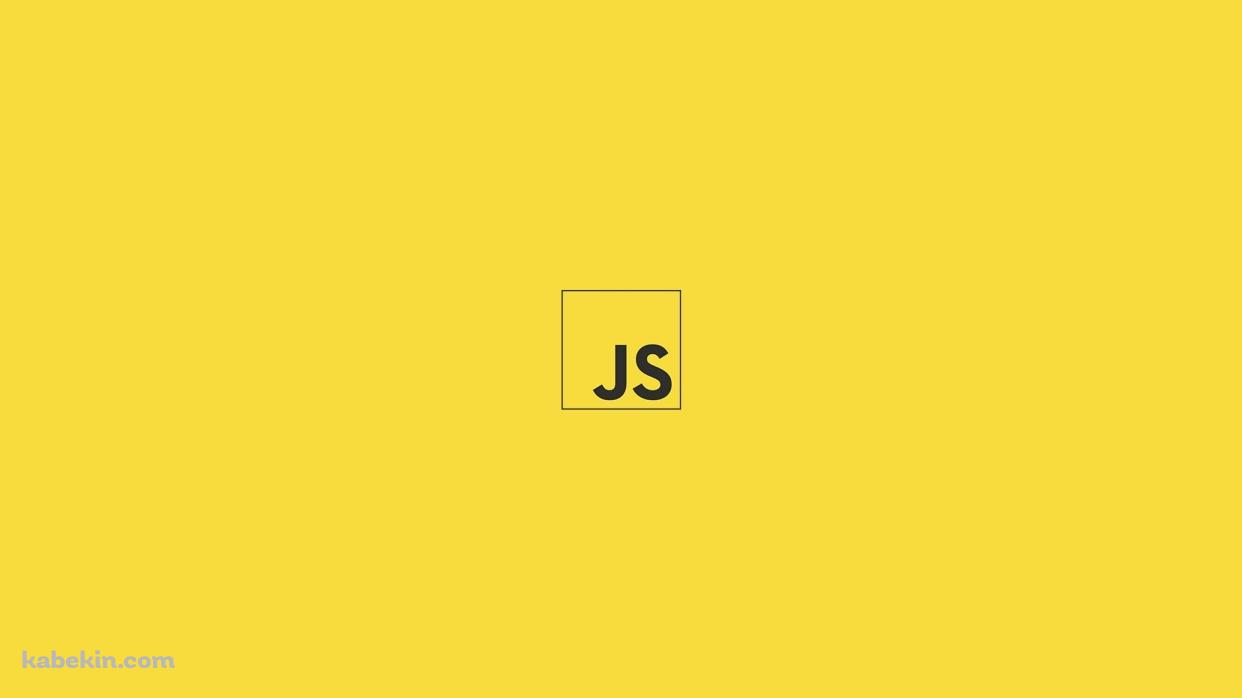 JS Javascript 黄色の壁紙(1242px x 698px) 高画質 PC・デスクトップ用