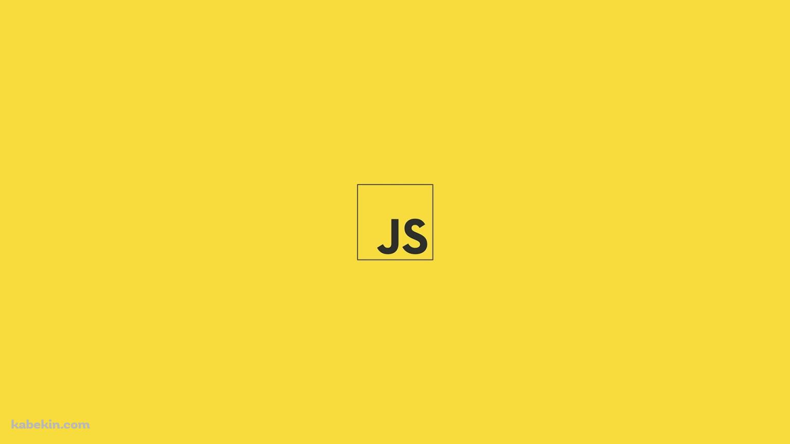 JS Javascript 黄色の壁紙(1536px x 864px) 高画質 PC・デスクトップ用