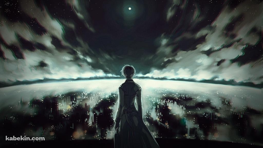 街並みを見下ろす金木研 東京喰種の壁紙(1024px x 576px) 高画質 PC・デスクトップ用