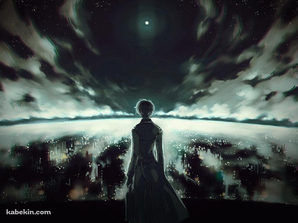 街並みを見下ろす金木研 東京喰種の壁紙(1024px x 768px) 高画質 PC・デスクトップ用