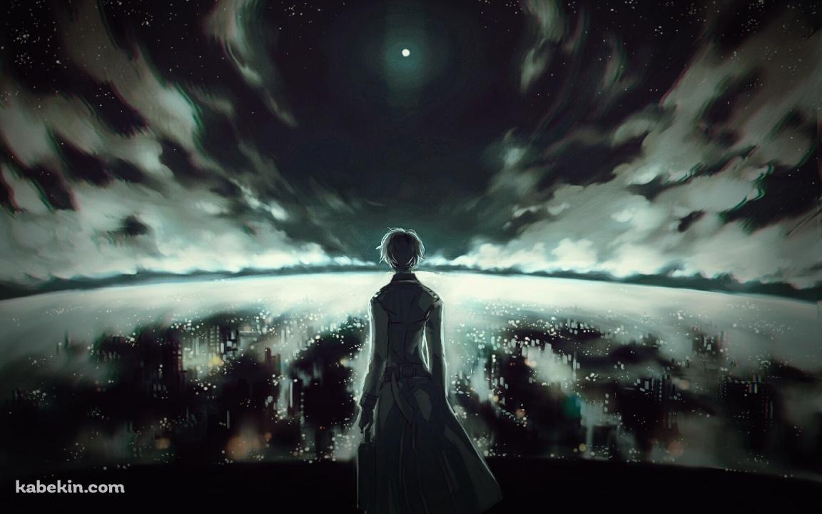 街並みを見下ろす金木研 東京喰種の壁紙(1152px x 720px) 高画質 PC・デスクトップ用