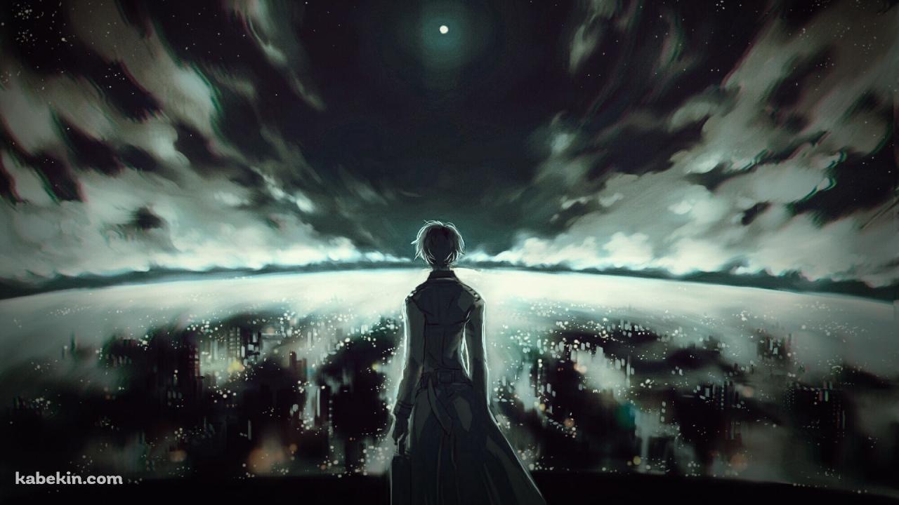 街並みを見下ろす金木研 東京喰種の壁紙(1280px x 720px) 高画質 PC・デスクトップ用