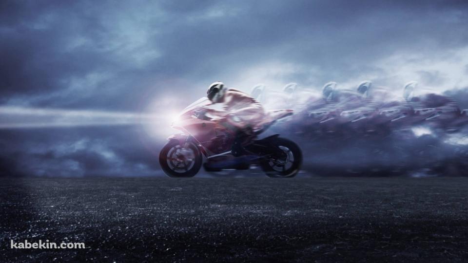 爆走するバイクの壁紙(960px x 540px) 高画質 PC・デスクトップ用