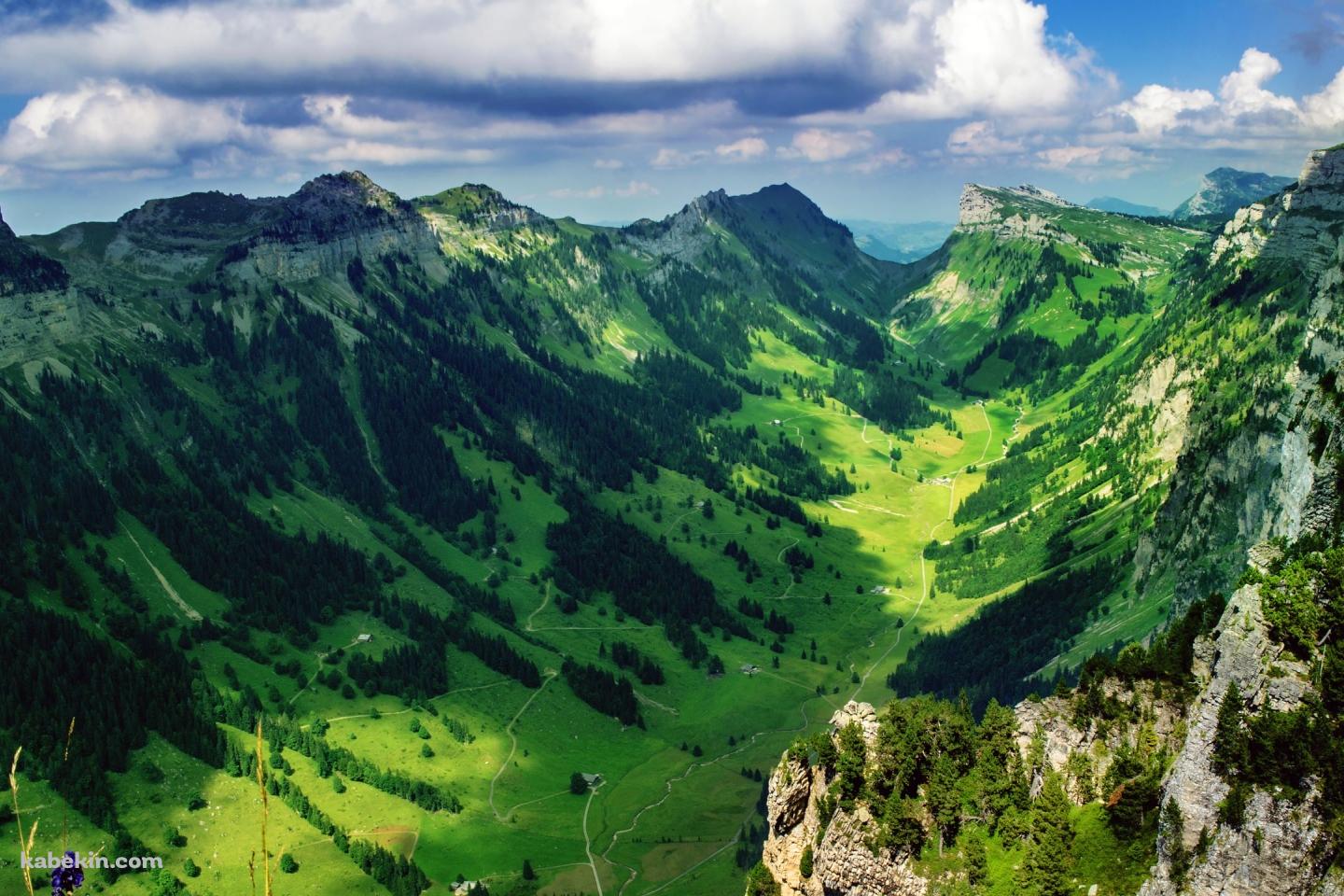 スイスの渓谷の壁紙(1440px x 960px) 高画質 PC・デスクトップ用