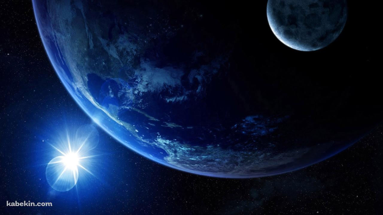 地球 大宇宙の壁紙(1280px x 720px) 高画質 PC・デスクトップ用