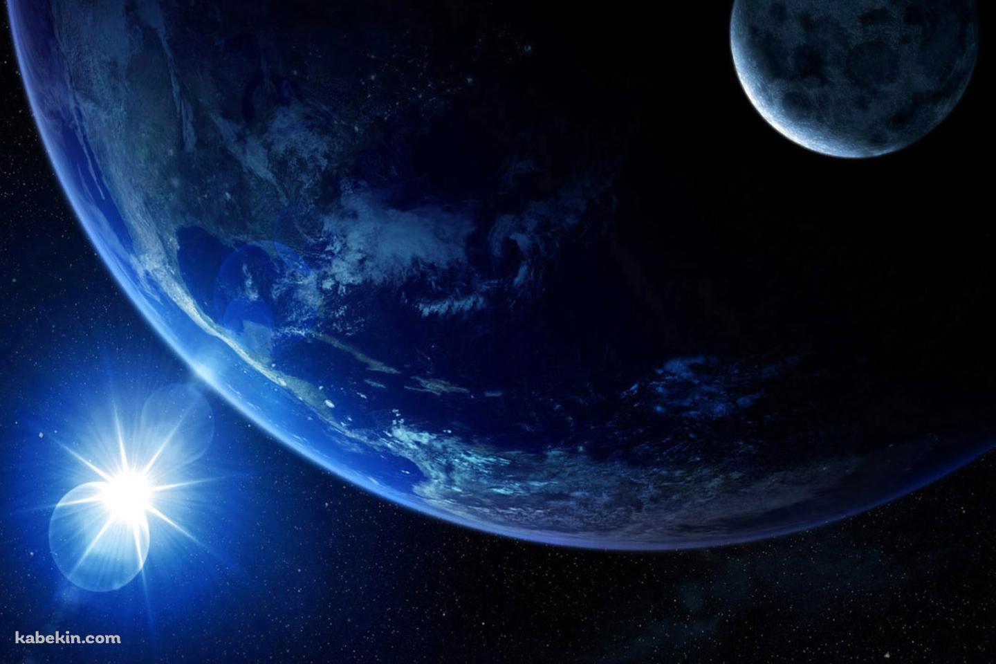 地球 大宇宙の壁紙(1440px x 960px) 高画質 PC・デスクトップ用