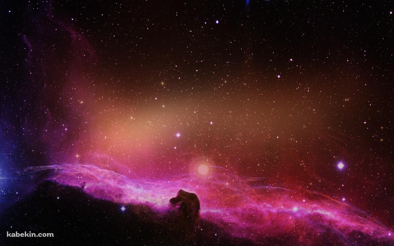 赤みがかった星雲の壁紙(1280px x 800px) 高画質 PC・デスクトップ用