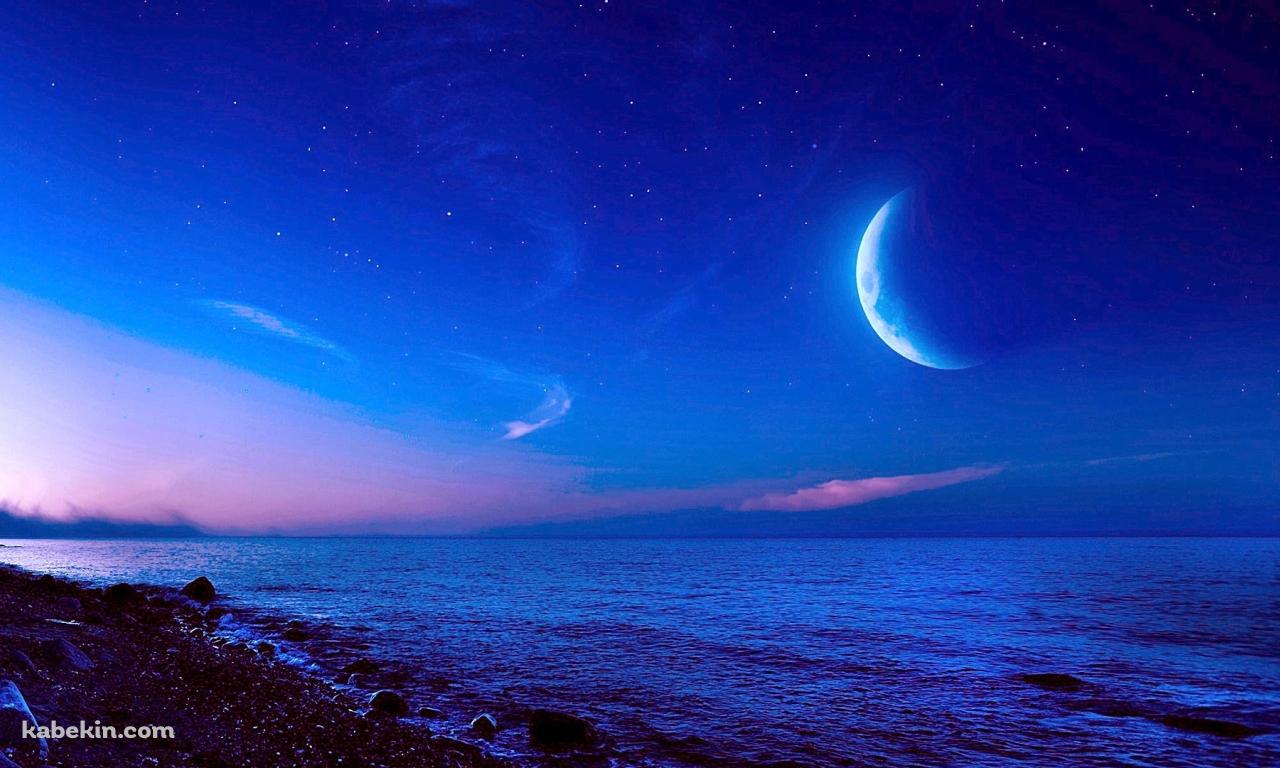 海 砂浜 惑星の壁紙(1280px x 768px) 高画質 PC・デスクトップ用