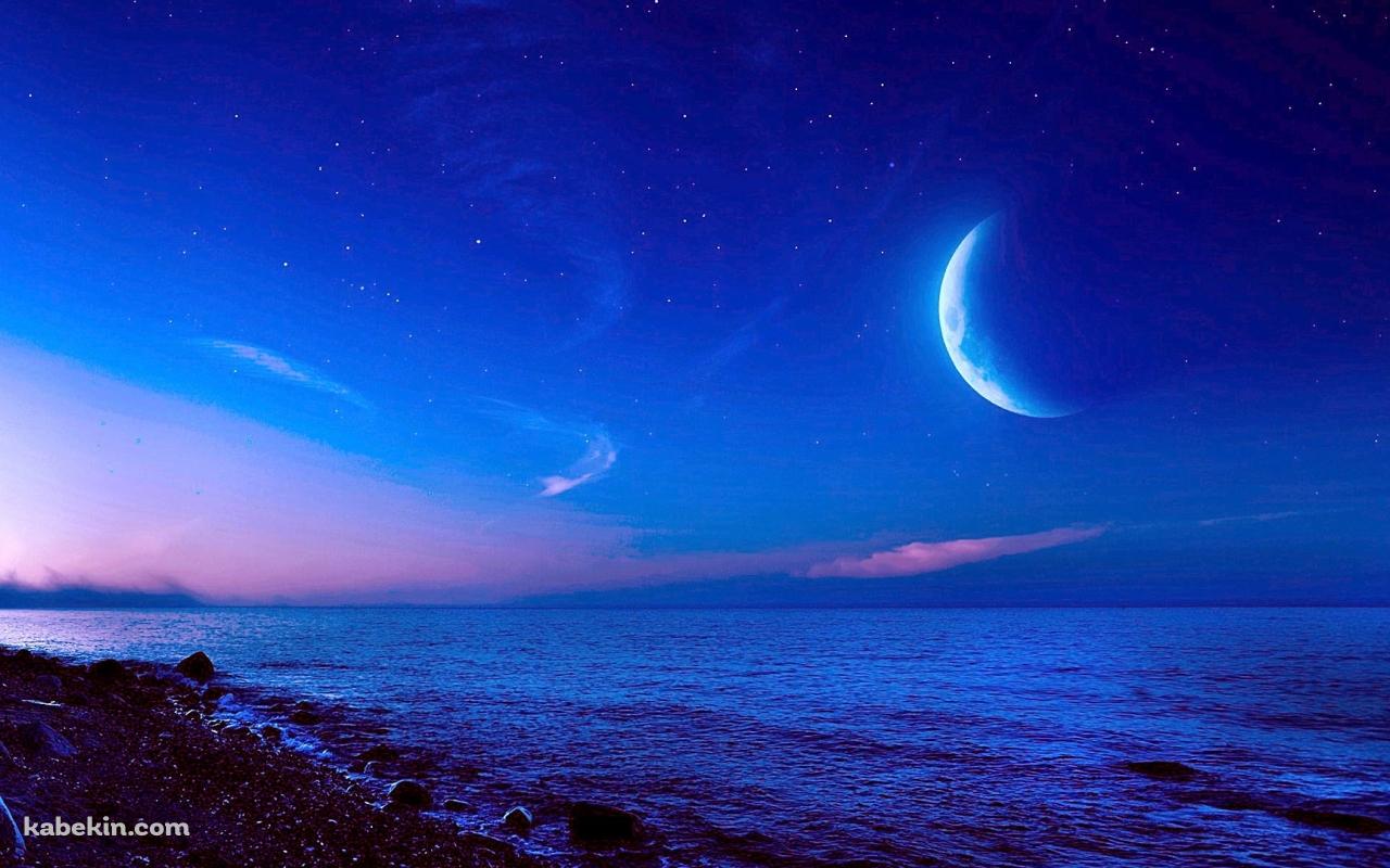海 砂浜 惑星の壁紙(1280px x 800px) 高画質 PC・デスクトップ用