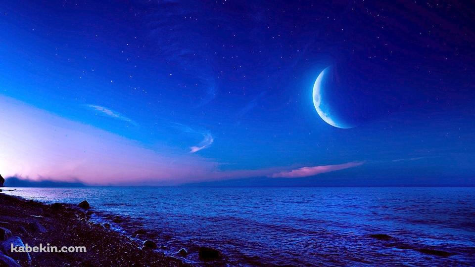 海 砂浜 惑星の壁紙(960px x 540px) 高画質 PC・デスクトップ用