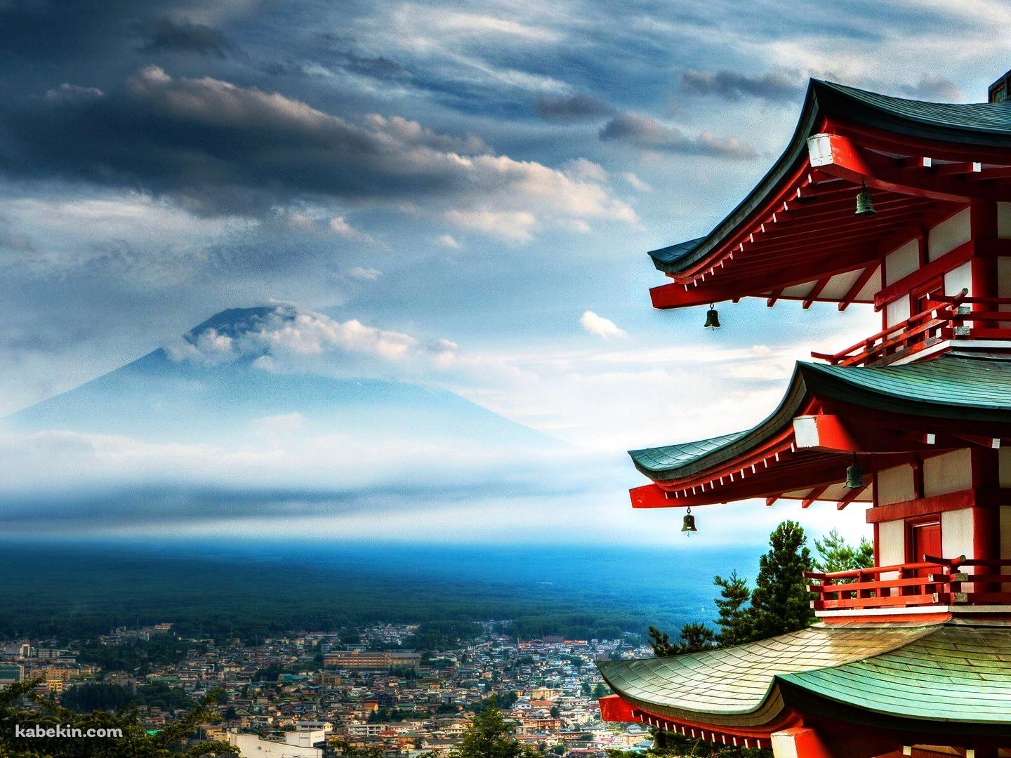 富士山が見える風景の壁紙(1440px x 1080px) 高画質 PC・デスクトップ用