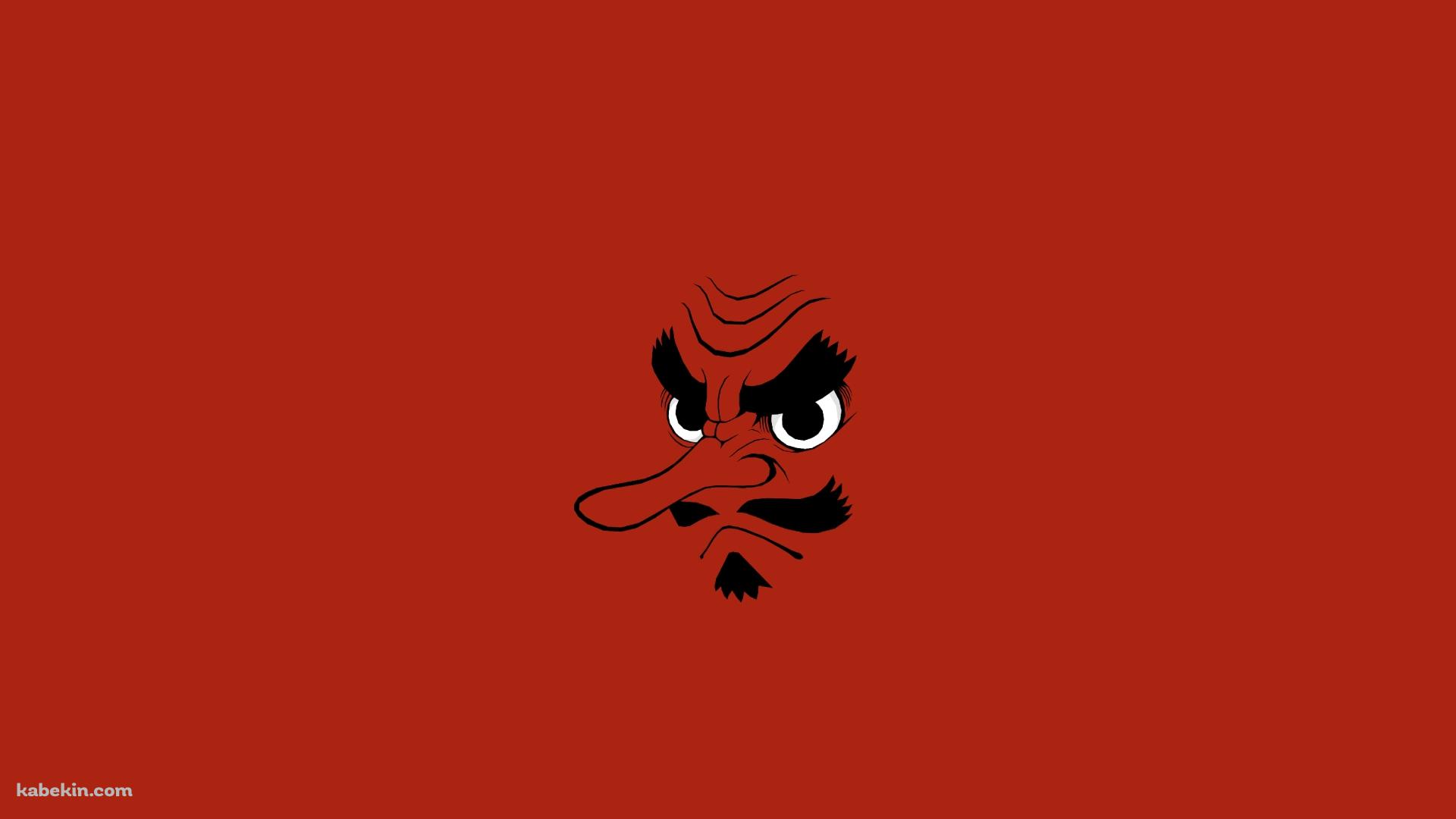 鬼滅の刃 鱗滝左近次 天狗のお面の壁紙(1920px x 1080px) 高画質 PC・デスクトップ用