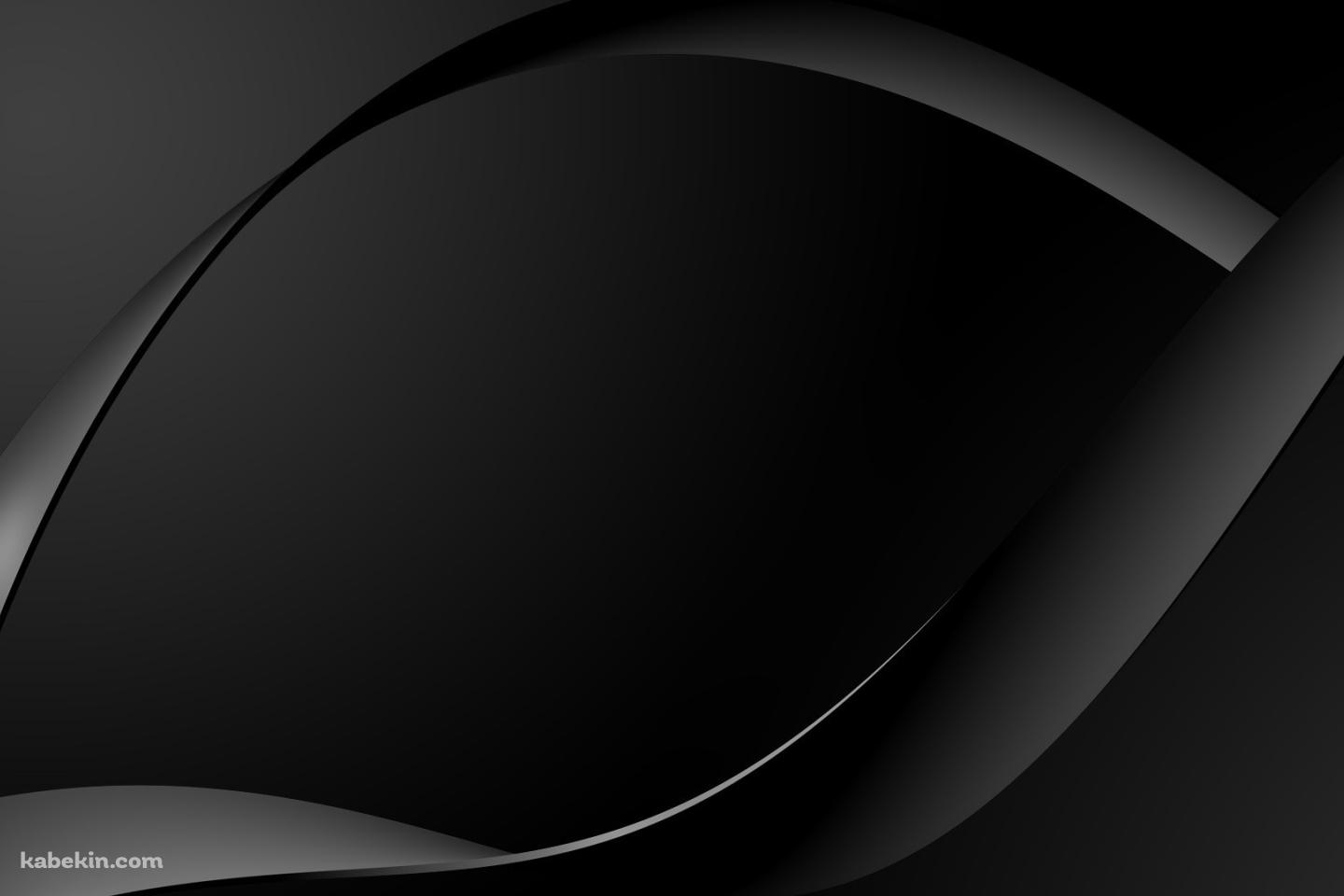 黒のウェーブの壁紙(1440px x 960px) 高画質 PC・デスクトップ用