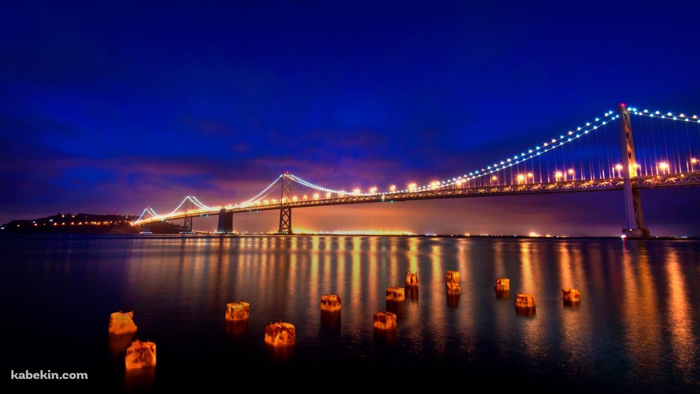 サンフランシスコの大橋の壁紙(1391px x 783px) 高画質 PC・デスクトップ用