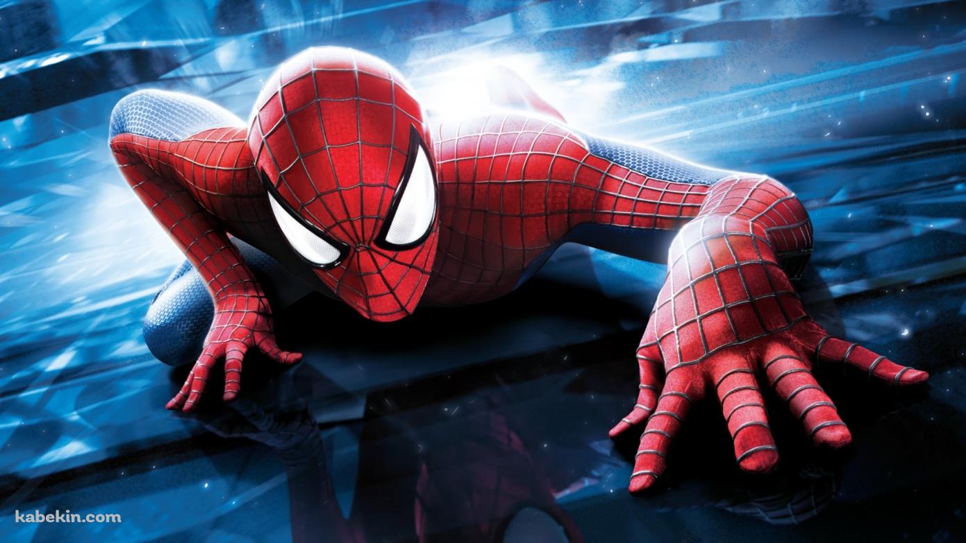壁を登るスパイダーマンの壁紙(1391px x 783px) 高画質 PC・デスクトップ用