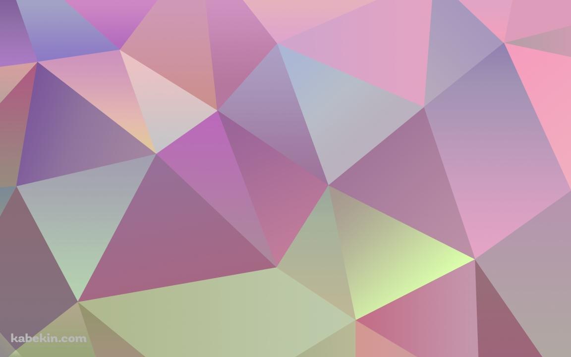淡いポリゴンのトライアングルの壁紙(1152px x 720px) 高画質 PC・デスクトップ用