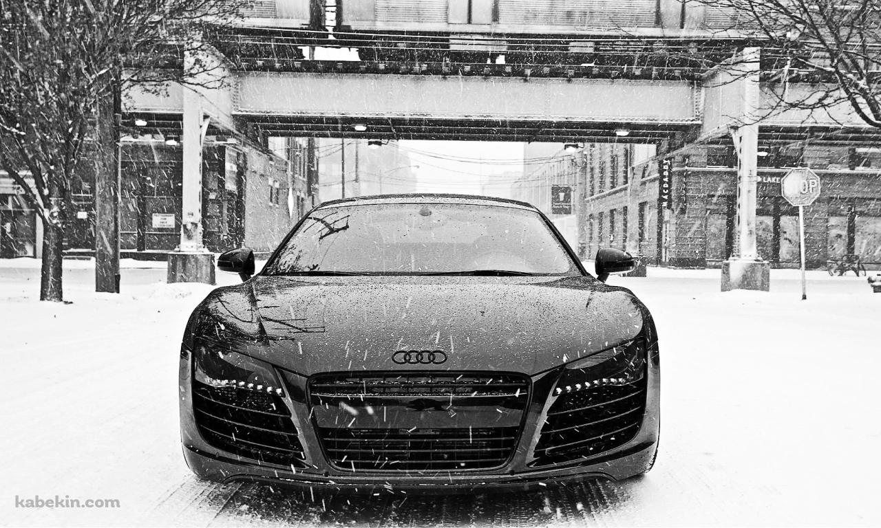 雪の日の車の壁紙(1280px x 768px) 高画質 PC・デスクトップ用