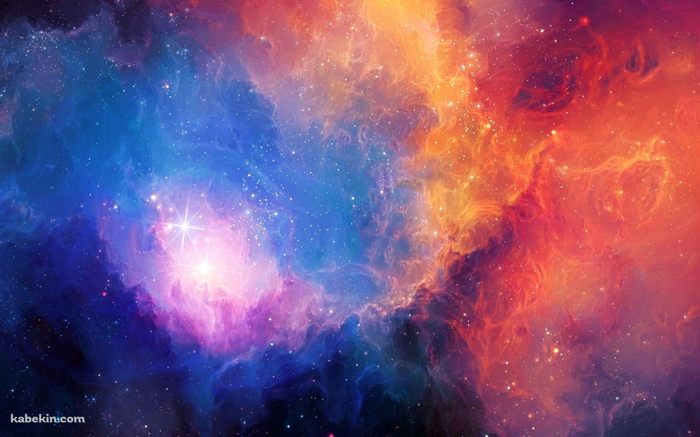 青と赤の宇宙の壁紙(1440px x 900px) 高画質 PC・デスクトップ用