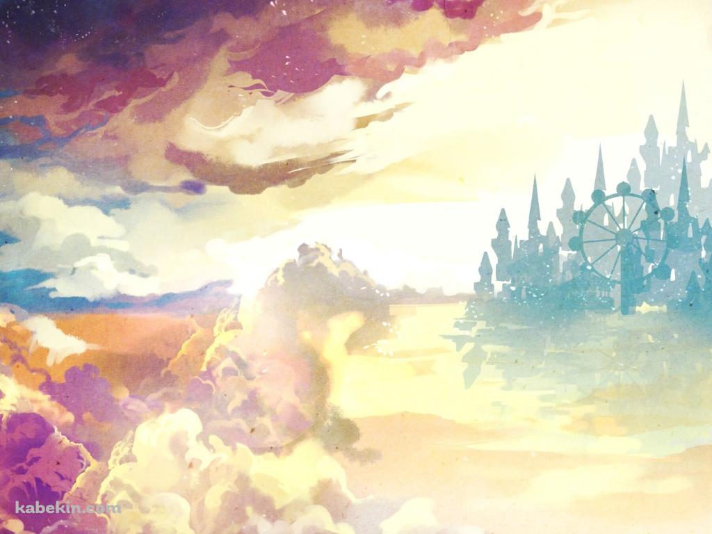 ファンタジー お城の壁紙(1024px x 768px) 高画質 PC・デスクトップ用