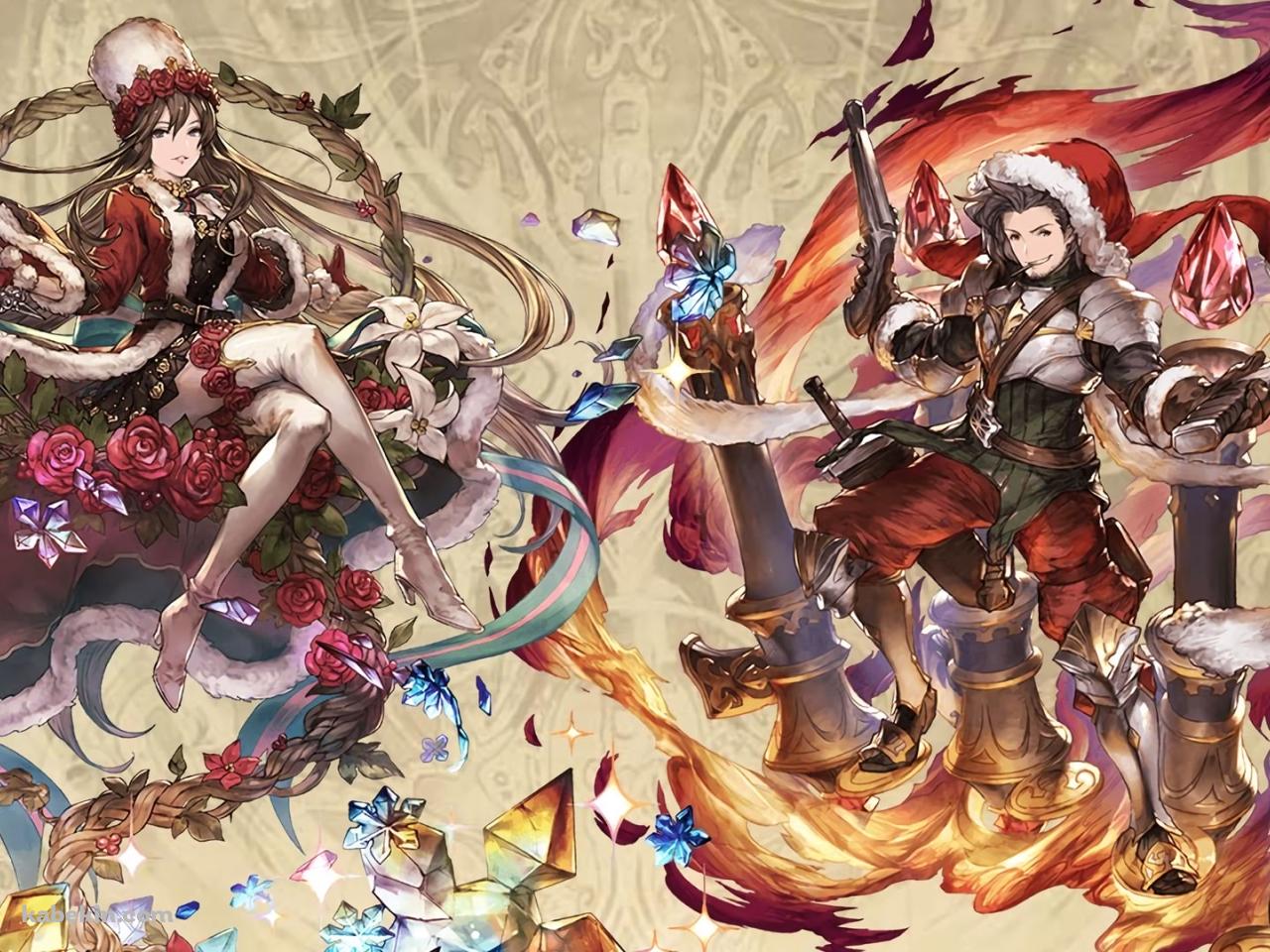 グラブル クリスマス ラカム ロゼッタの壁紙(1280px x 960px) 高画質 PC・デスクトップ用