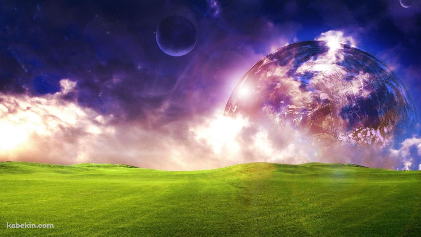 幻想的風景の壁紙(1366px x 768px) 高画質 PC・デスクトップ用