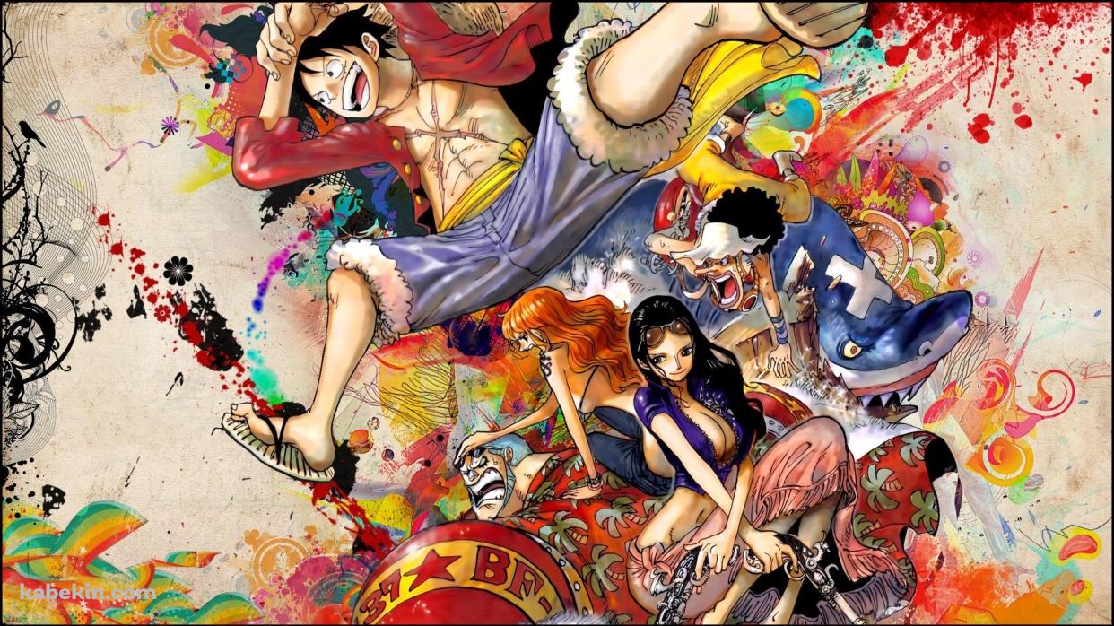 ONE PIECE ワンピース イラストの壁紙(1242px x 698px) 高画質 PC・デスクトップ用