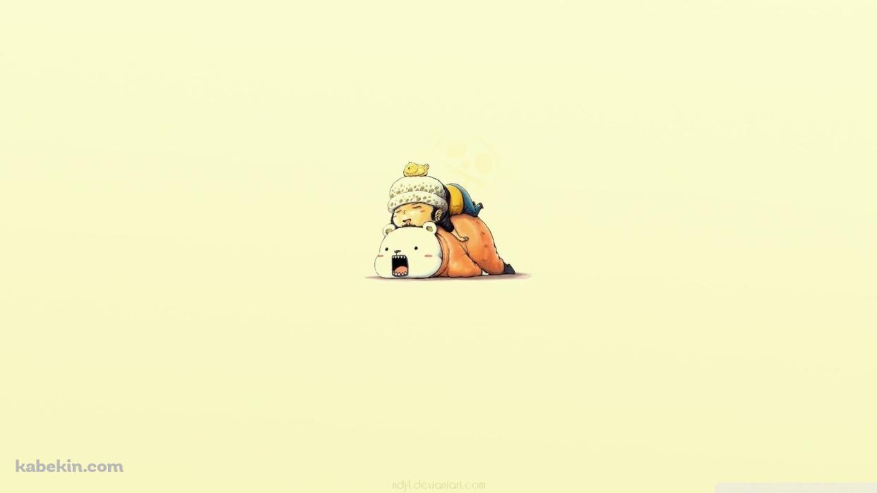 ワンピース トラファルガー・ロー ベポ / ONE PIECEの壁紙(1242px x 698px) 高画質 PC・デスクトップ用