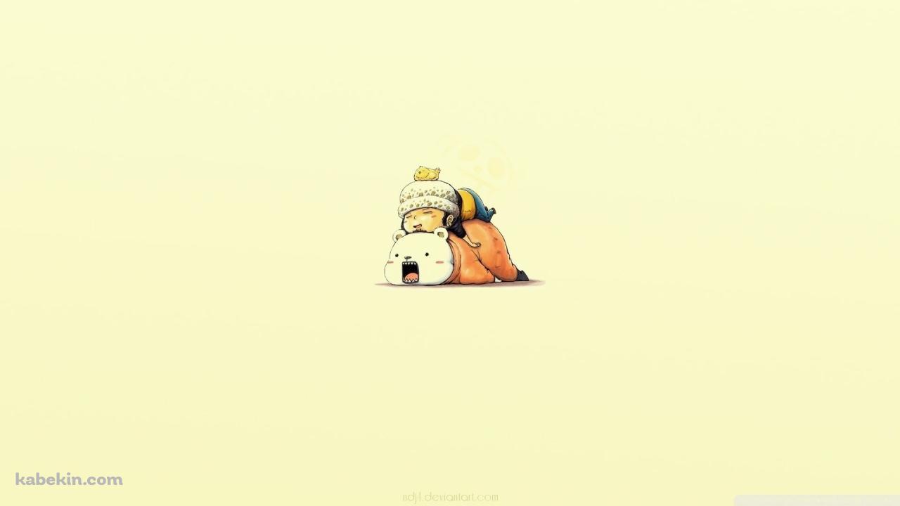 ワンピース トラファルガー・ロー ベポ / ONE PIECEの壁紙(1280px x 720px) 高画質 PC・デスクトップ用