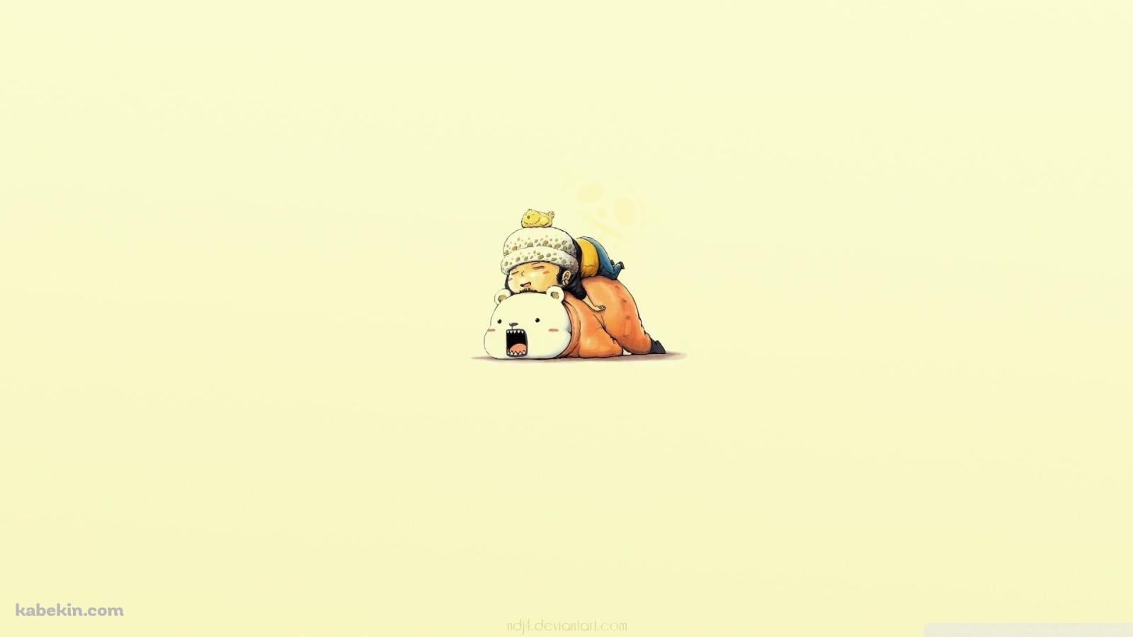 ワンピース トラファルガー・ロー ベポ / ONE PIECEの壁紙(1600px x 900px) 高画質 PC・デスクトップ用