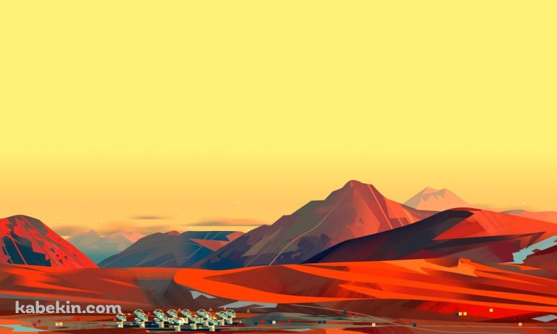 荒野 衛星 基地局 山の壁紙(800px x 480px) 高画質 PC・デスクトップ用