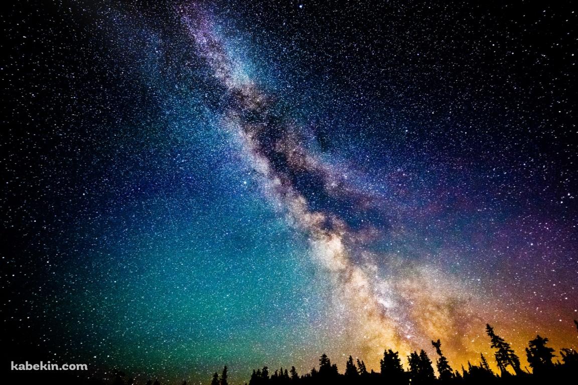 満天の星空の壁紙(1152px x 768px) 高画質 PC・デスクトップ用