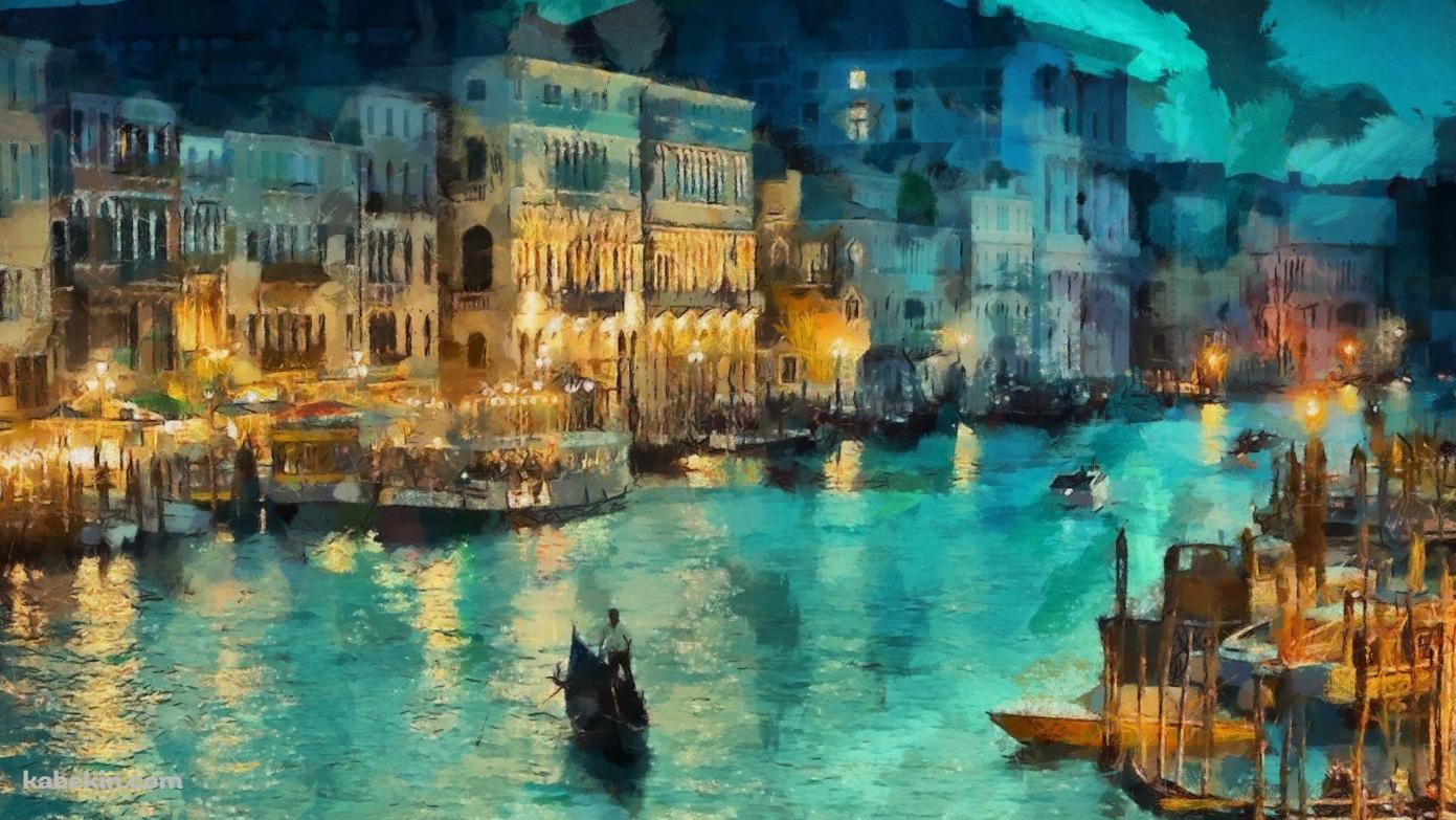 ベニスの絵画の壁紙(1391px x 783px) 高画質 PC・デスクトップ用