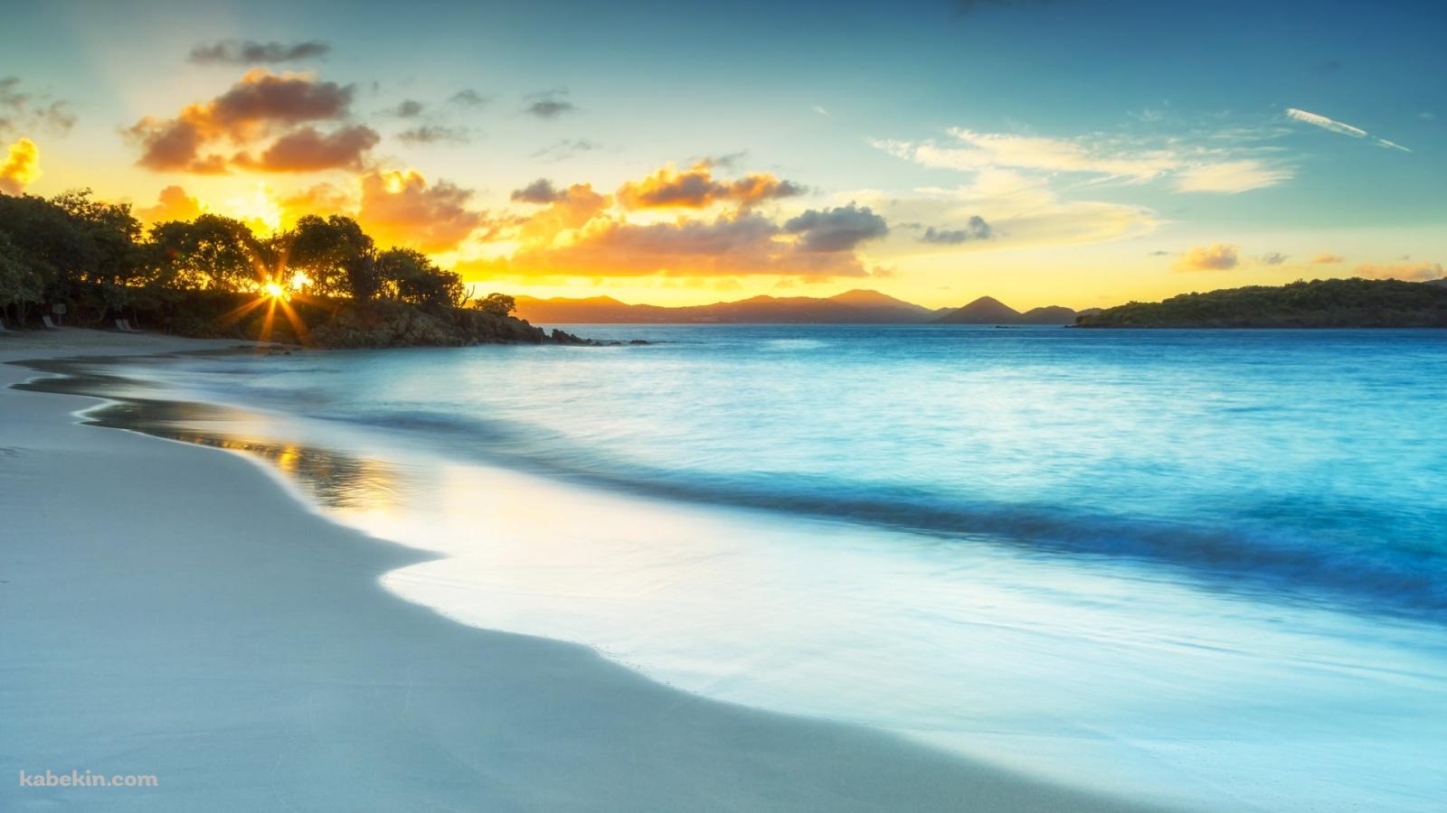 ヴァージン諸島の海岸の壁紙(1600px x 900px) 高画質 PC・デスクトップ用