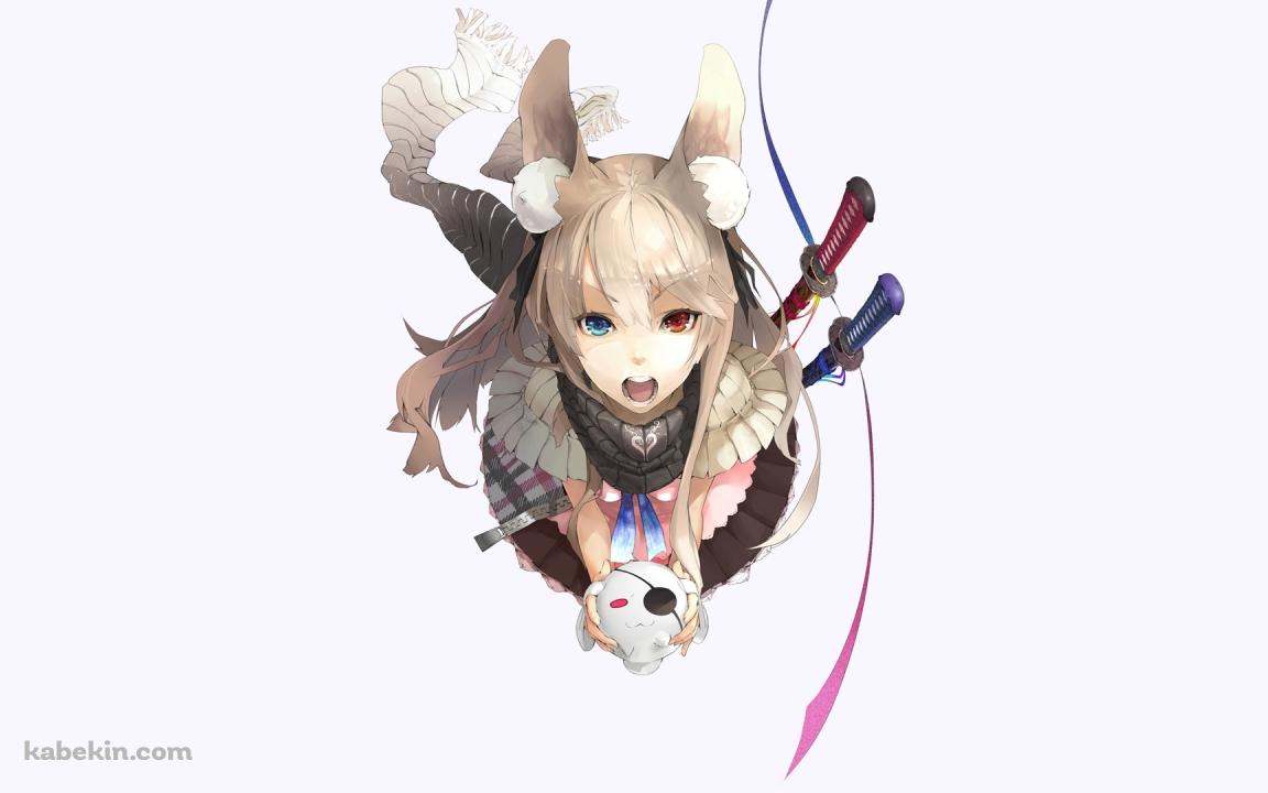 東方 赤と青い目の少女の壁紙(1152px x 720px) 高画質 PC・デスクトップ用