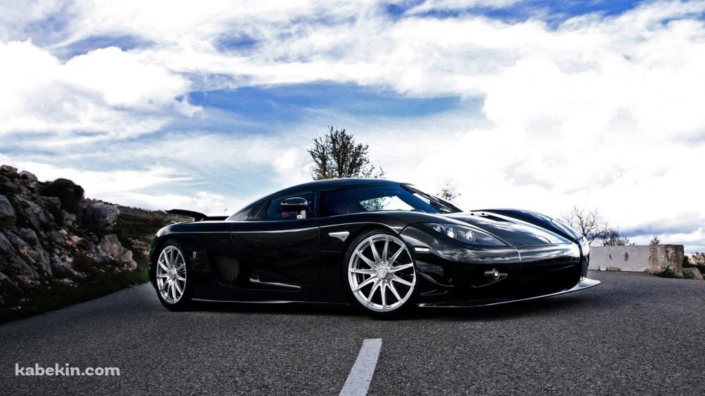 黒いスポーツカー 自動車の壁紙(1024px x 576px) 高画質 PC・デスクトップ用