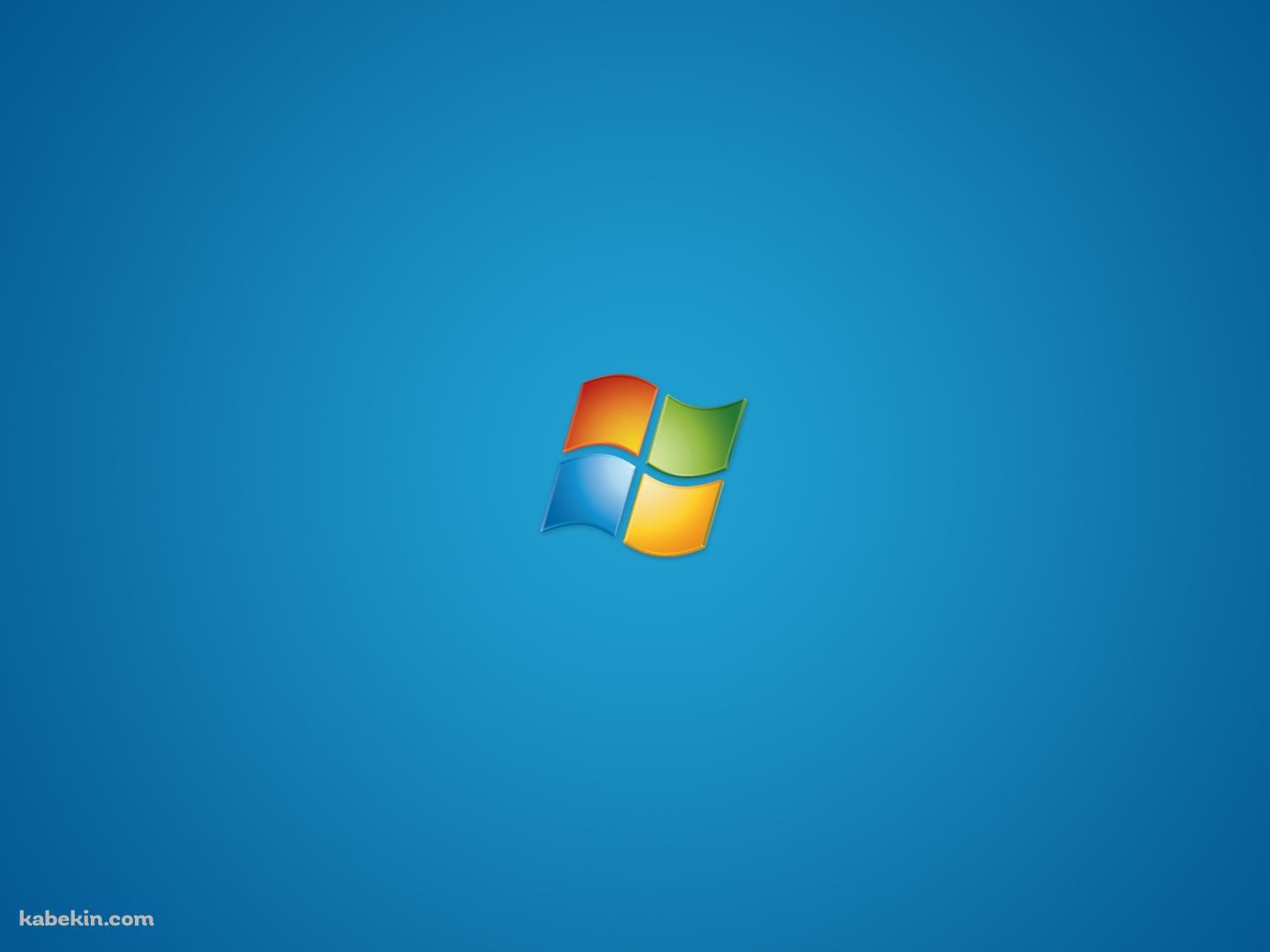 マイクロソフト シンプルなウィンドウズ 青の壁紙(1440px x 1080px) 高画質 PC・デスクトップ用
