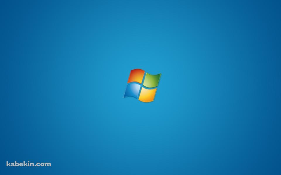マイクロソフト シンプルなウィンドウズ 青の壁紙(960px x 600px) 高画質 PC・デスクトップ用