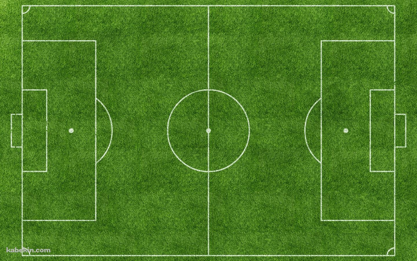俯瞰したサッカーグラウンドの壁紙(1440px x 900px) 高画質 PC・デスクトップ用