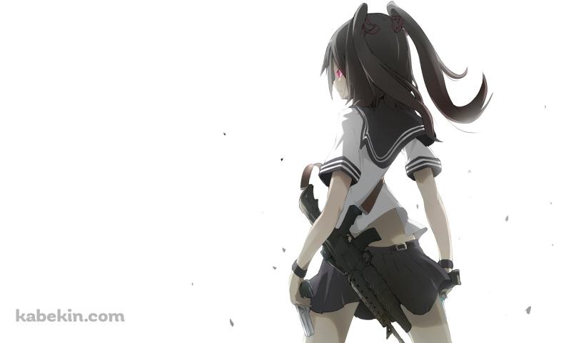 赤い目 セーラー服 女子高生の壁紙(800px x 480px) 高画質 PC・デスクトップ用
