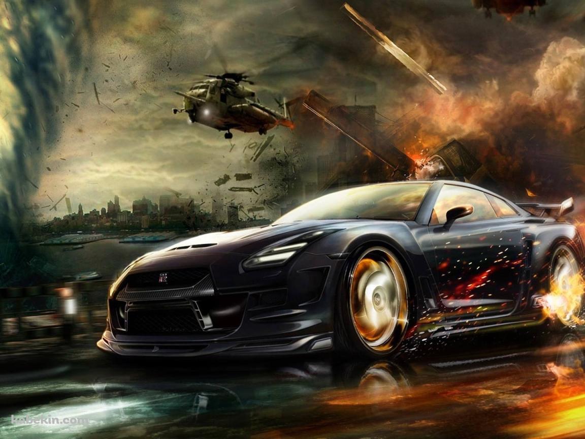 日産GTR レースの壁紙(1152px x 864px) 高画質 PC・デスクトップ用