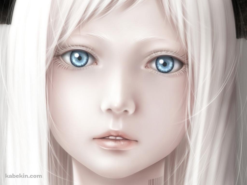 角を持つ少女の壁紙(1024px x 768px) 高画質 PC・デスクトップ用