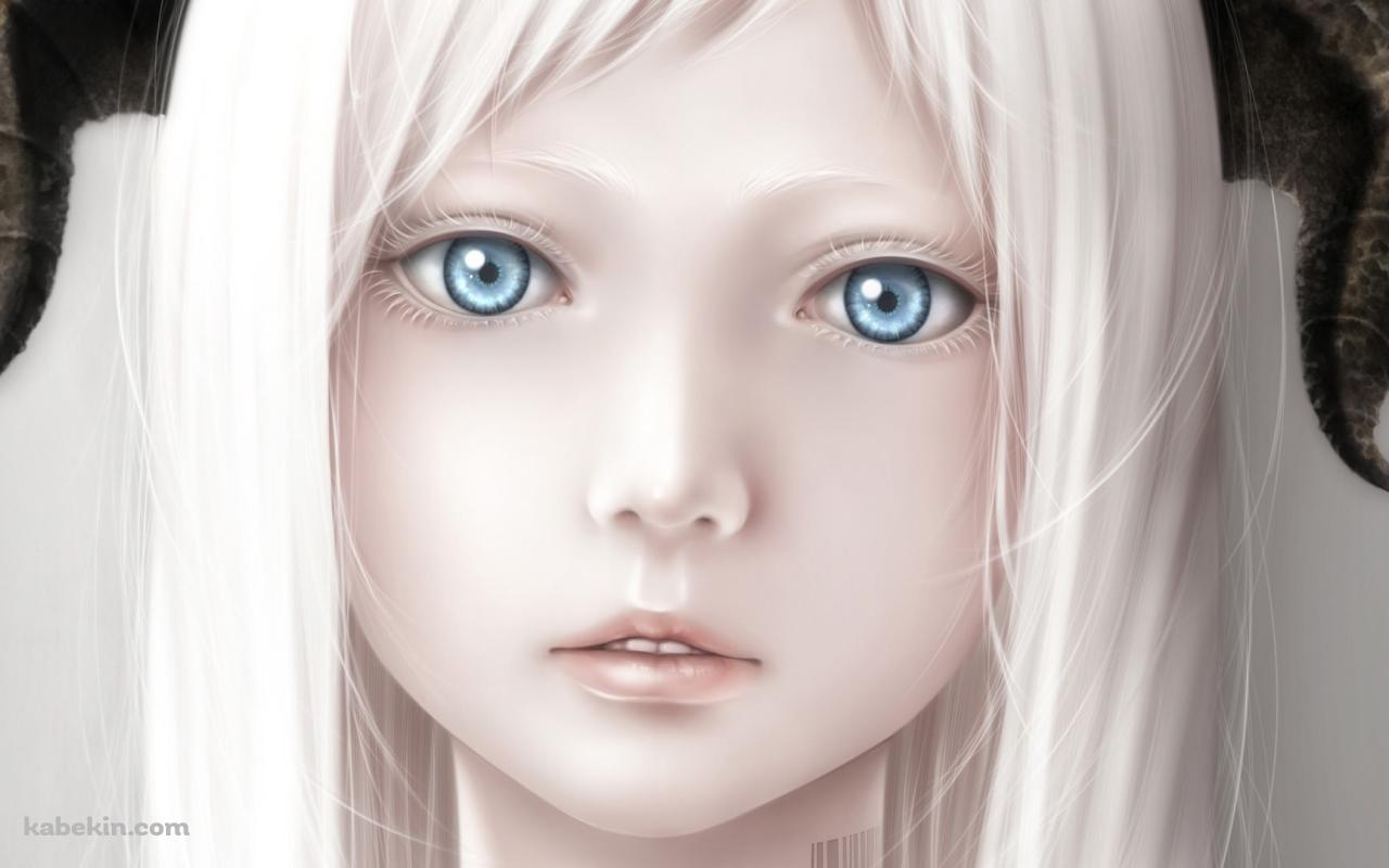 角を持つ少女の壁紙(1280px x 800px) 高画質 PC・デスクトップ用