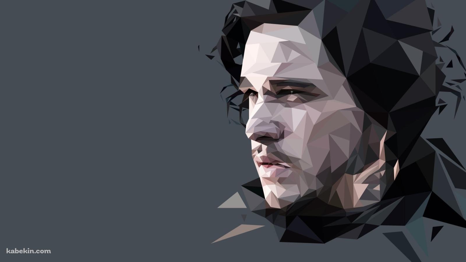 ゲーム・オブ・スローンズ ジョン・スノー ポリゴンの壁紙(1600px x 900px) 高画質 PC・デスクトップ用