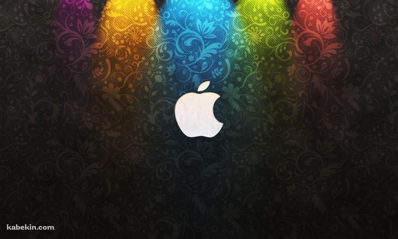 ライトアップされたアップルマークの壁紙(1280px x 768px) 高画質 PC・デスクトップ用